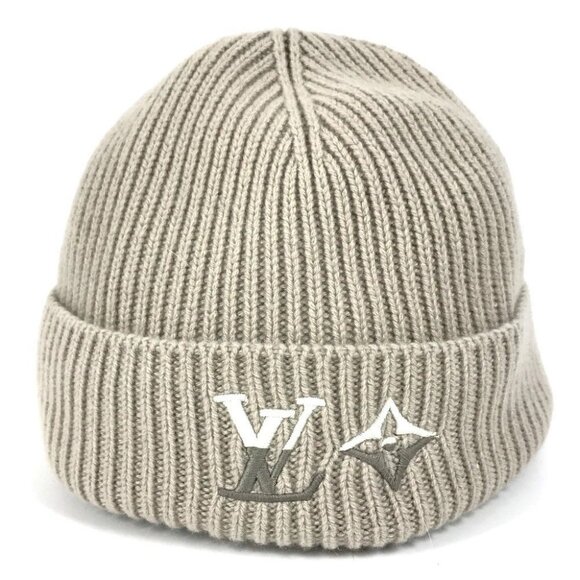 LOUIS VUITTON M77196 Beanie-LV Dual knit cap Knit hat Cashmere Gurege gray main image 10